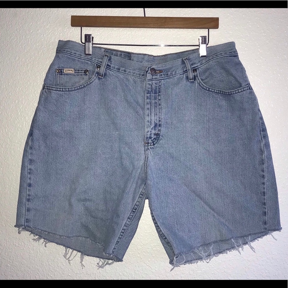 Vintage Plus Size High Rise Cutoff Mom Jeans 16 18